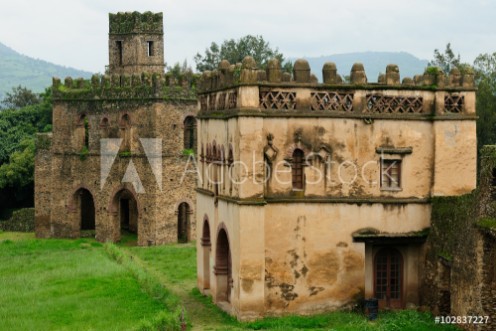 Picture of Fasilides Castle in Gonder Ethiopia